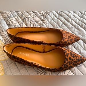 Brand new (not in original box) Leopard print flats from EXPRESS.